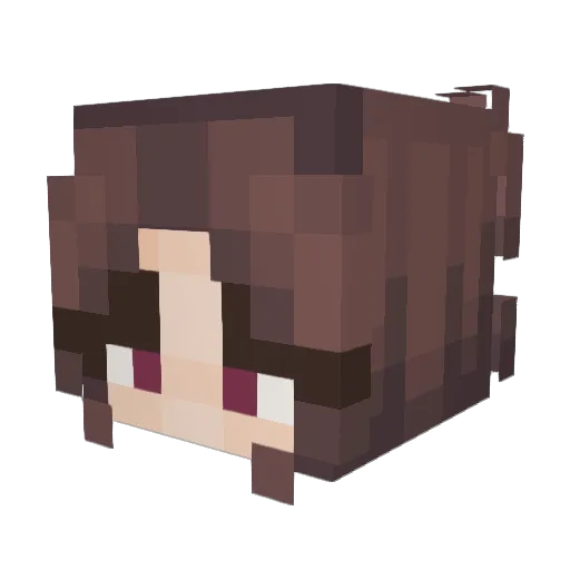 EdenStarr Minecraft avatar head, 3D render
