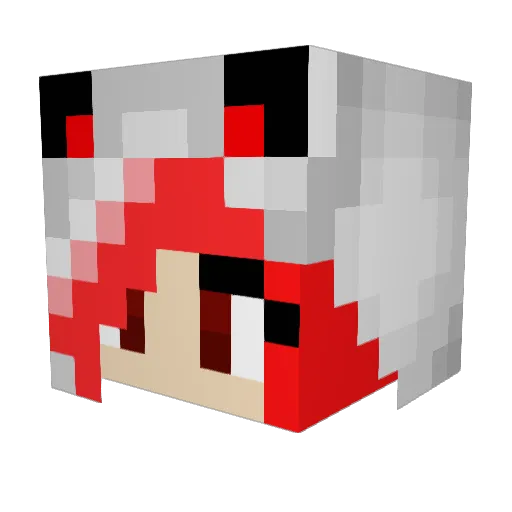EdenWilq Minecraft avatar head, 3D render