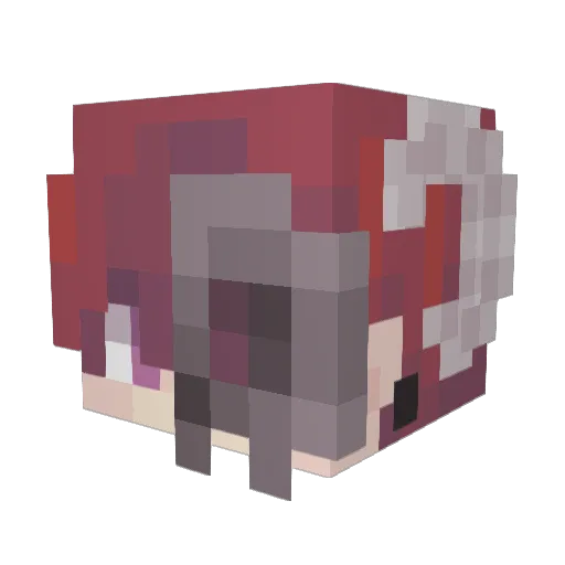 EdenXlll Minecraft avatar head, 3D render