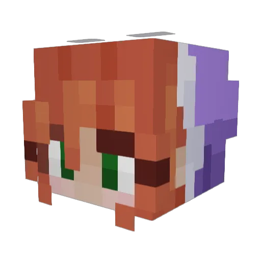 Eden_Renee Minecraft avatar head, 3D render