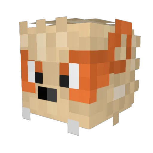Edendal Minecraft avatar head, 3D render