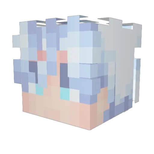 Edenferno Minecraft avatar head, 3D render