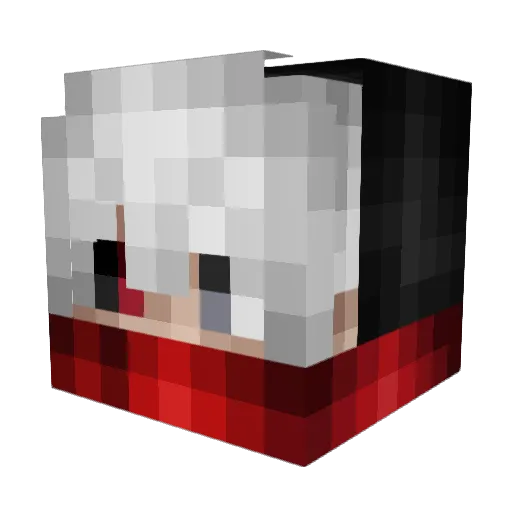 Edenion Minecraft avatar head, 3D render