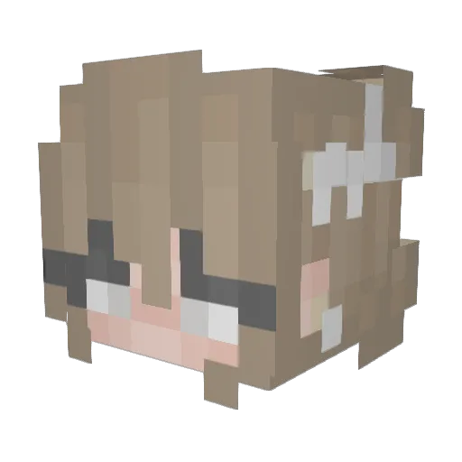Edenisgone Minecraft avatar head, 3D render