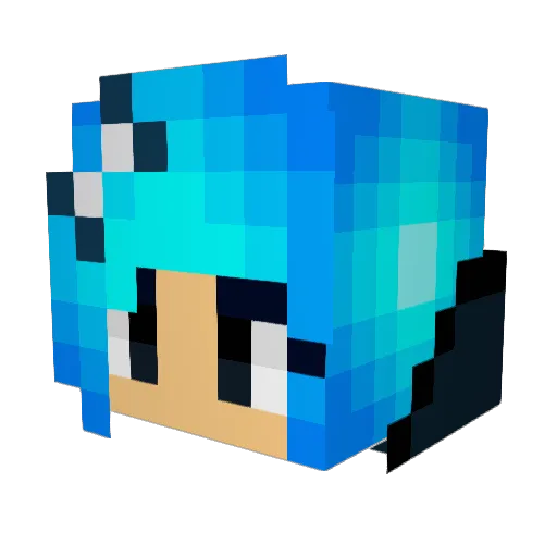 Edenn_456 Minecraft avatar head, 3D render