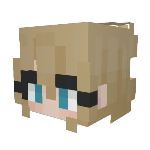 Edentive Minecraft avatar head, 3D render