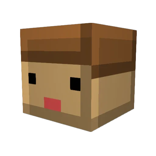 Eder_J Minecraft avatar head, 3D render