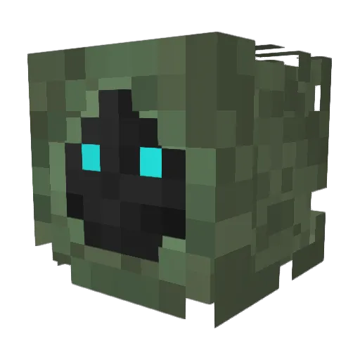 Edescall Minecraft avatar head, 3D render