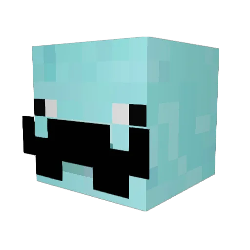 Edfrews Minecraft avatar head, 3D render