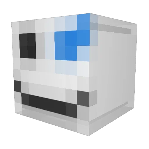 Edgalon Minecraft avatar head, 3D render