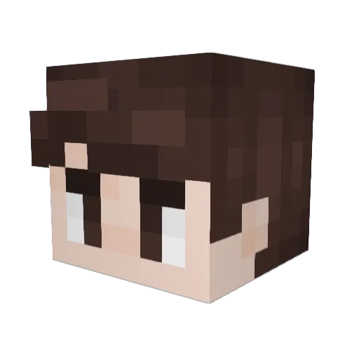 Edgar90 Minecraft avatar head, 3D render