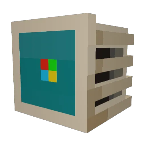 EdgarAllenWoe Minecraft avatar head, 3D render
