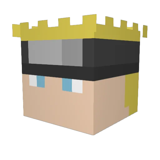 EdgarViramontes Minecraft avatar head, 3D render