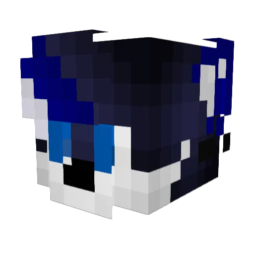 EdgarVox Minecraft avatar head, 3D render