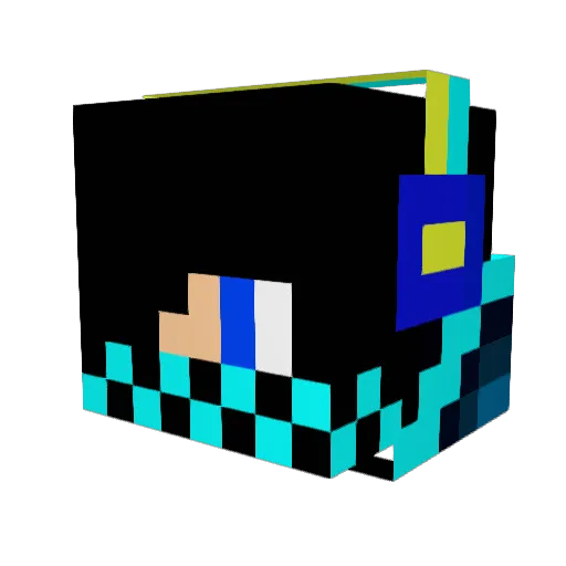 Edgcombe Minecraft avatar head, 3D render