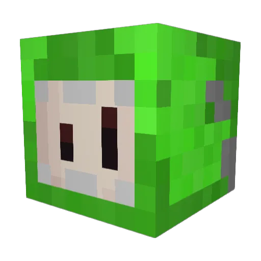 EdgeGamingYT Minecraft avatar head, 3D render