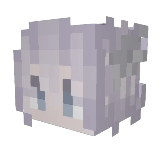 EdgeL0rdX Minecraft avatar head, 3D render