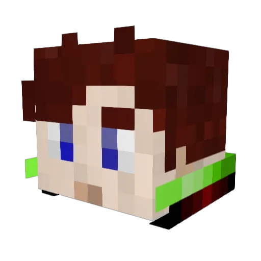 EdgeOfTheEnd Minecraft avatar head, 3D render