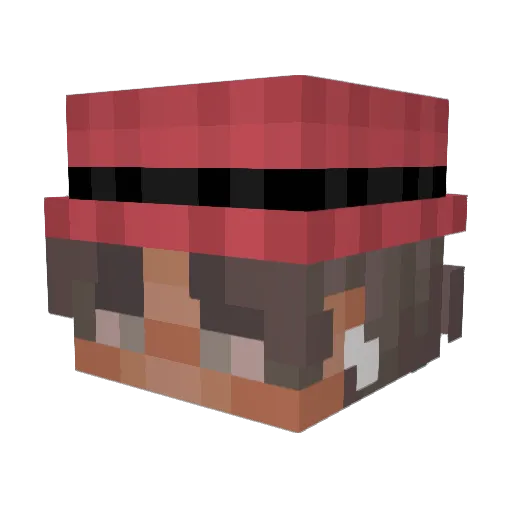 EdgeWayy Minecraft avatar head, 3D render