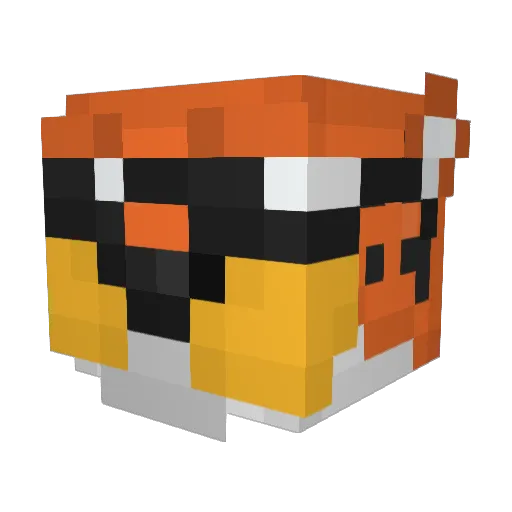 Edgiittar__ Minecraft avatar head, 3D render