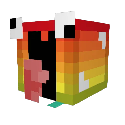 Edgsan Minecraft avatar head, 3D render