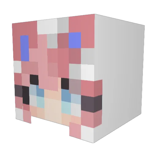 Edgworth Minecraft avatar head, 3D render
