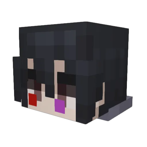 Edgxxr Minecraft avatar head, 3D render