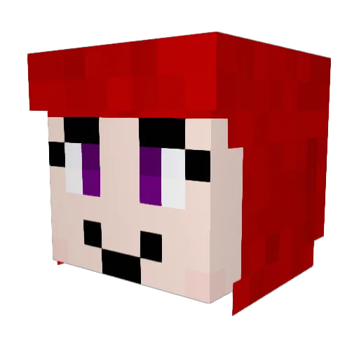 EdgyBOAH Minecraft avatar head, 3D render