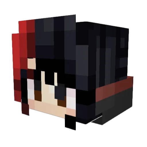 EdgyEdgyEdgy Minecraft avatar head, 3D render