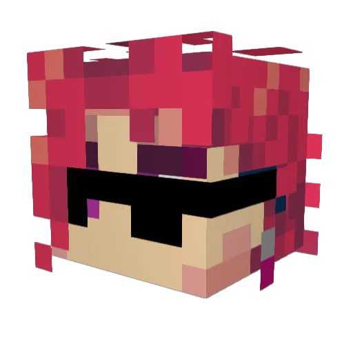 EdgyHedgy69 Minecraft avatar head, 3D render