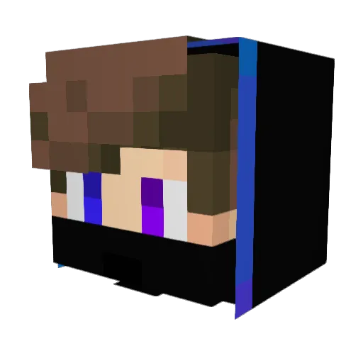 Edi25 Minecraft avatar head, 3D render