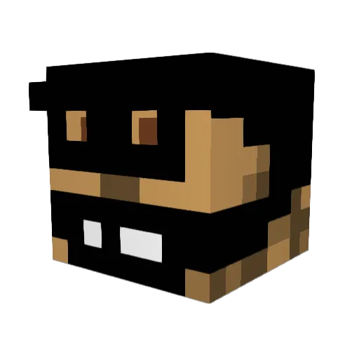 EdiNULZ Minecraft avatar head, 3D render