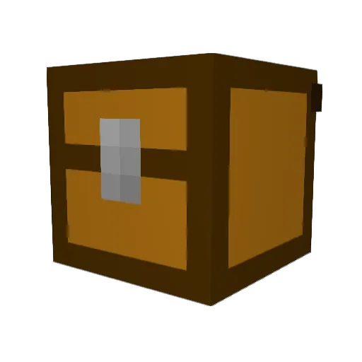 Ediied Minecraft avatar head, 3D render