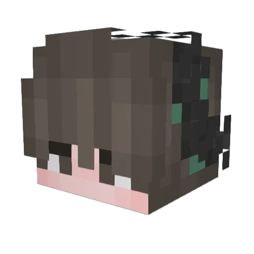 Edik0shYT Minecraft avatar head, 3D render