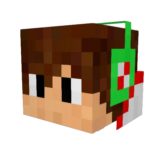Edilayas Minecraft avatar head, 3D render