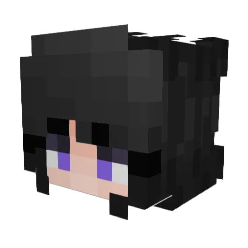 EdinZ Minecraft avatar head, 3D render