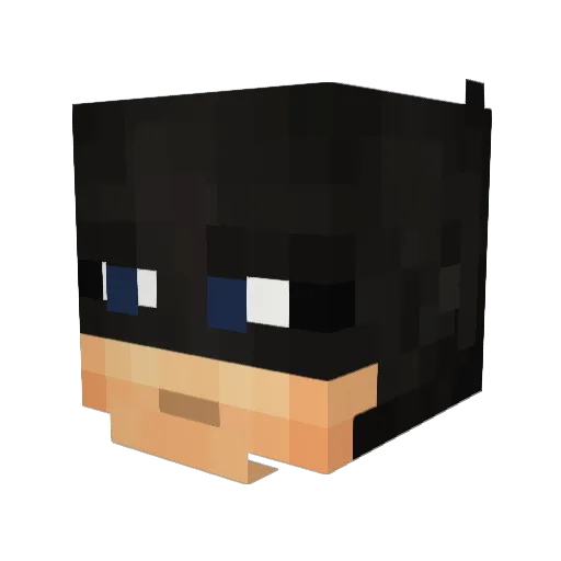 Edinbuzz Minecraft avatar head, 3D render