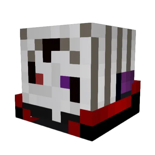 EdinoEiyu Minecraft avatar head, 3D render