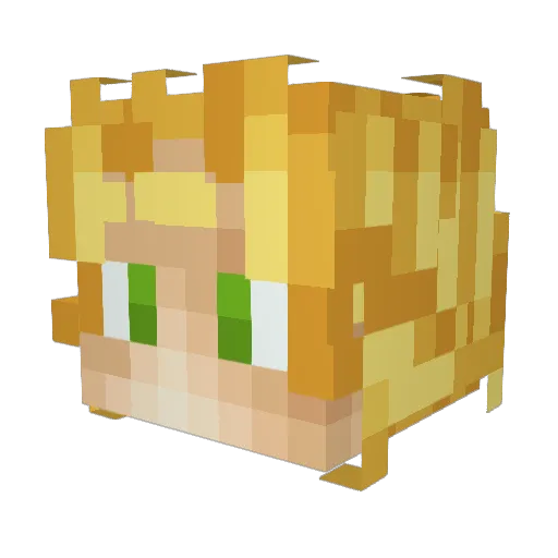 Edinop0Jek1 Minecraft avatar head, 3D render