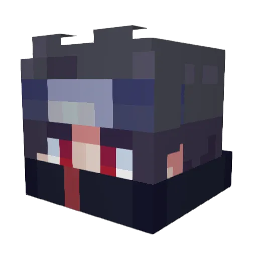 Edinormal Minecraft avatar head, 3D render