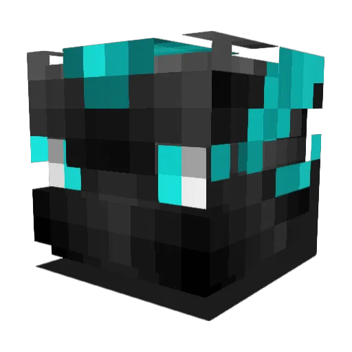 Edireax Minecraft avatar head, 3D render