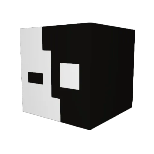 Ediseriel Minecraft avatar head, 3D render