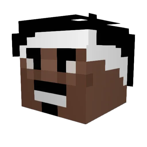 EdiseusLo Minecraft avatar head, 3D render