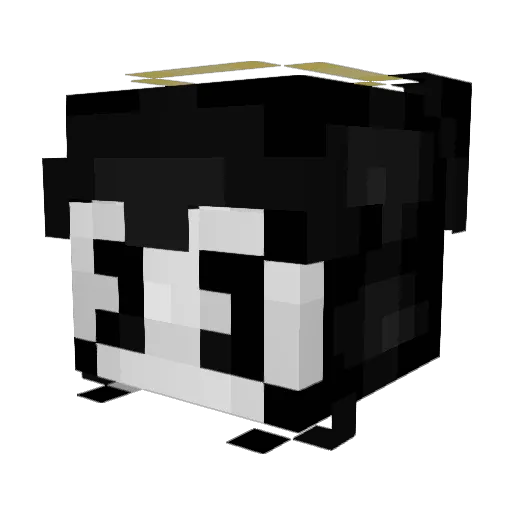EdisonAwesome Minecraft avatar head, 3D render