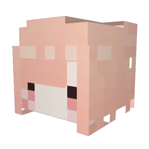 EdisonFan Minecraft avatar head, 3D render