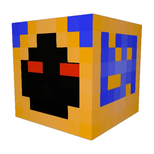 EdisonTheCat Minecraft avatar head, 3D render