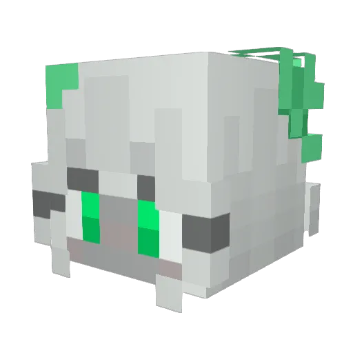 Editer_NyaN Minecraft avatar head, 3D render