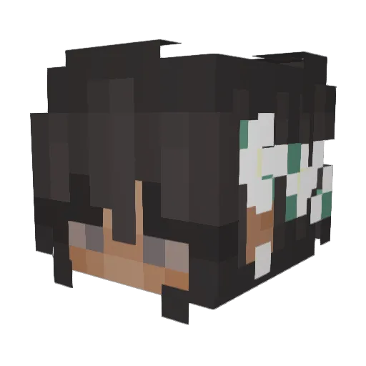 Edith_Up Minecraft avatar head, 3D render