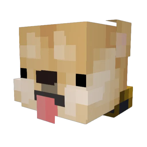 EditionZero Minecraft avatar head, 3D render