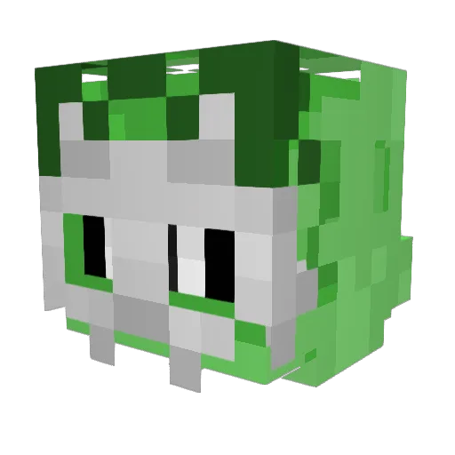 Editious Minecraft avatar head, 3D render